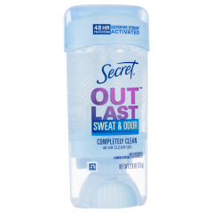 SECRET OUTLAST CLEAR GEL COMPLETE CLEAN 2.6OZ