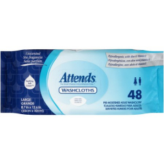 ATTENDS WASHCLOTH UNSCENTED 48 (12)          
