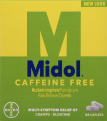 MIDOL CAFFEINE FREE CAPLET 24                