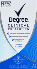 DEGREE WOMEN CLINICAL SHOWER CLEAN 1.7 OZ    