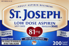 ST JOSEPH L/D ADULT ASPIRIN TAB 81 MG 200    