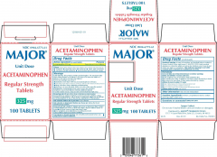 ACETAMINOPHEN TAB 325 MG 10X10 U/D MAJOR