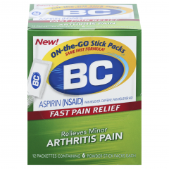 B.C. POWDER ARTHRITIS STRENGTH 6 CTN/12      