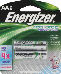 ER BATTERY NICKEL METAL RECH AA 2PK #NH15BP2 