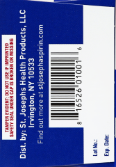 ST JOSEPH L/D ADULT ASPIRIN TAB 81 MG 120    