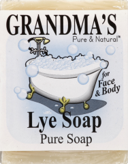 GRANDMAS PURE & NATURAL LYE SOAP BAR 6.0 OZ  