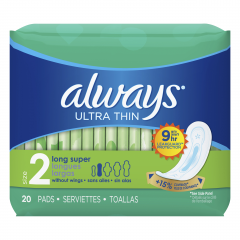 ALWAYS ULTRA THIN LONG SUPER 20              