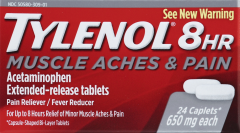 TYLENOL 8 HOUR CAPLET 650 MG 24              