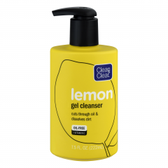 CLEAN & CLEAR LEMON GEL CLEANSER 7.5 OZ      