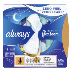 ALWAYS INFINITY OVERNIGHT W/FLEXI-WINGS 13   