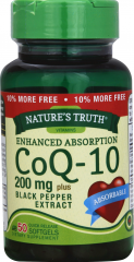 CO Q10 200 MG W/BLK PEPPER EXT SOFTGEL 50 NT 