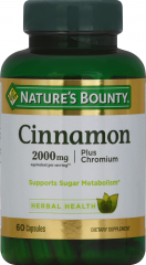 CINNAMON 2000 PLUS CHROMIUM 400 CAP NB 15061 