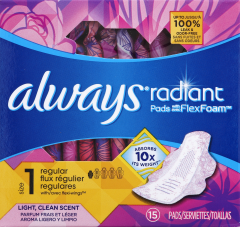 ALWAYS RADIANT INFINITY REGULAR W/WINGS 15   