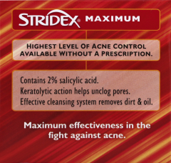STRIDEX MAX-STR MEDICATED PADS 55            