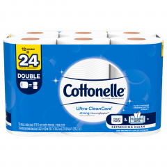 COTTONELLE BATH TISSUE DBL RL 12PK CS/4      