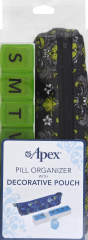 PILL REMINDER WEEKLY 7 DAY COMP W/POUCH      