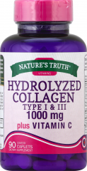 HYDROLYZED COLLAGEN 1000MG TP 1&111 CAP 90 NT