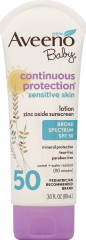 AVEENO BABY CONT PROTECT SEN LOTION SPF50 3OZ