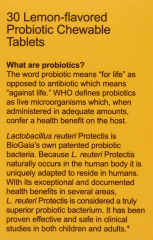 BIOGAIA PROBIOTIC CHEWABLE TAB 30            