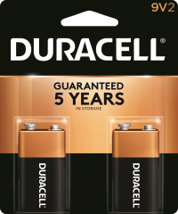 DURACELL BATT 9 VOLT ALKALINE 2 PK #MN1604B2Z