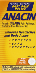 ANACIN ANALGESIC TABS 100                    
