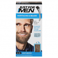 JUST FOR MEN MUSTACHE/BEARD/S-BURN LT BROWN  