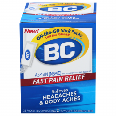 B.C. REGULAR HEADACHE POWDER 2 CTN/36        