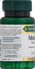 MELATONIN TAB 1 MG 180 NB 2832               