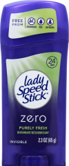 LADY SPEED STICK DEODORANT ZERO FRESH 2.3 OZ 