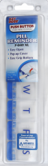 PILL REMINDER WEEKLY 7 COMP PUSH BUTTON XL   