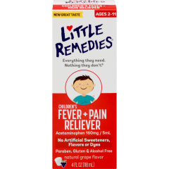 LITTLE FEVERS CHILD FEVER/PAIN DF GRAPE 4OZ  