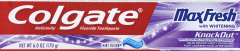 COLGATE MAX FRESH KNOCKOUT TOOTHPASTE GEL 6OZ