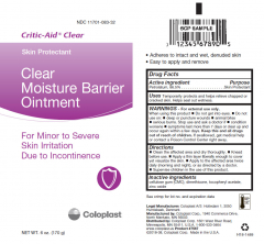 CRITIC-AID BARRIER OINT CLEAR MOISTURE 6 OZ