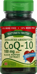 CO Q10 100 MG W/BL PEPPER EXTRACT SGEL 50 NT 
