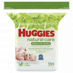 HUGGIES BABY WIPES NAT CARE FF REFILL 184    