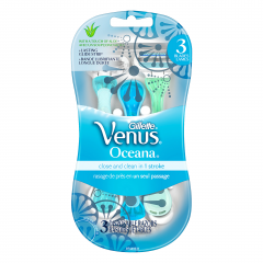 VENUS DISPOSABLE RAZOR OCEANA BLUE 3         