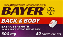 BAYER EX STR BACK & BODY PAIN CAPLET 50      