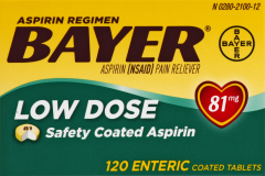 BAYER ASPIRIN TAB ADULT LOW STR EC 81 MG 120 
