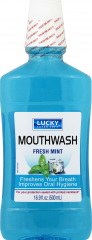 LUCKY MOUTHWASH ICE COOL MINT 16.9 OZ CS/12  