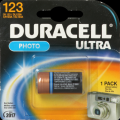 DURACELL BATT 3 VOLT LITHIUM PHOTO #DL123ABPK