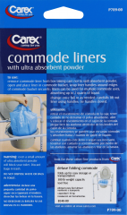 COMMODE LINERS HOLDS 2 QUARTS PK/7 CAREX     