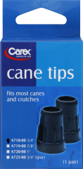 CANE TIP 3/4" BLK PR A718-00                 