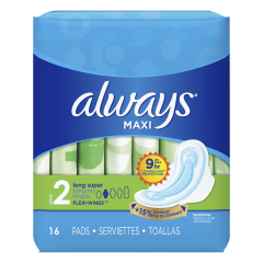 ALWAYS MAXI LONG SUPER W/WINGS 16            