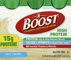 BOOST HIGH PROTEIN BOTTLE VAN 8 OZ 6(4)      
