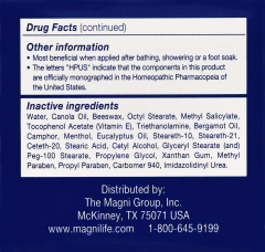 MAGNILIFE PAIN RELIEVING FOOT CREAM 4 OZ     