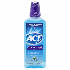 ACT TOTAL CARE MOUTHWASH ICY CL MINT 18 OZ   