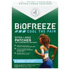 BIOFREEZE PAIN RELIEVING XL PATCH ASST 4     