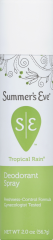 SUMMERS EVE DEOD SPRAY TROPICAL RAIN 2 OZ    