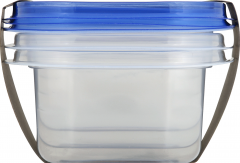 HOME SELECT MED RECT FOOD CONTAINER 3CT CS/12