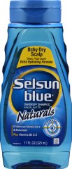 SELSUN BLUE SHAMPOO NAT ITCH DRY SCALP 11 OZ 